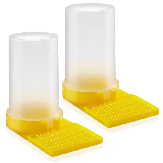 Honey Keeper 2-Pack Beehive Water Dispenser, Bee Hive Entrance Feeder Beekeeping Tool Yellow {1}