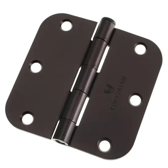 Cauldham Heavy-Duty 3-1/2" Interior Door Hinges with 5/8" Radius Corners - Oil Rubbed Bronze {7}