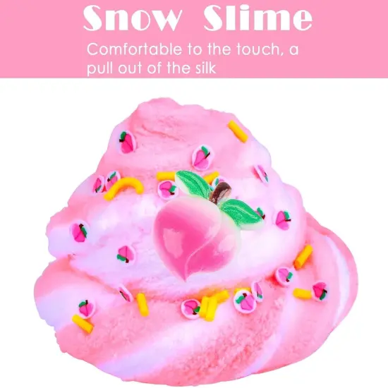 Pink Cloud Slime Kit with Cute Slime Charms (1pcs Cloud Slime) {2}