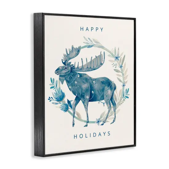 Stupell Industries Holiday Greeting with Moose Framed Giclee By Grace Andersson {3}