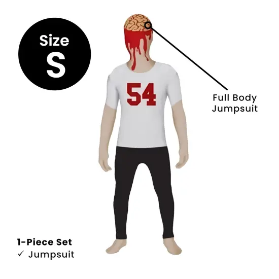 Rubies Boys Missing Scalp "54" Halloween Costume - Small White {5}