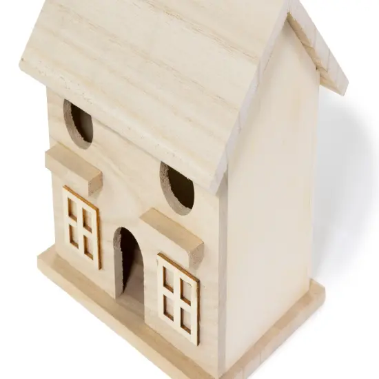 CousinDIY Unfinished Wood Birdhouse 6.5"x6.8"x4.5"-Camilla {3}