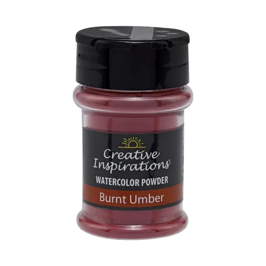Creative Inspirations Powder Watercolor Paint 3 Pack - 38g Shaker Bottle, Burnt Umber - Dye-Based Water-Soluble Crystalline Pigments - Non-Toxic, Perfect for Abstract and Spontaneous Effects {3}