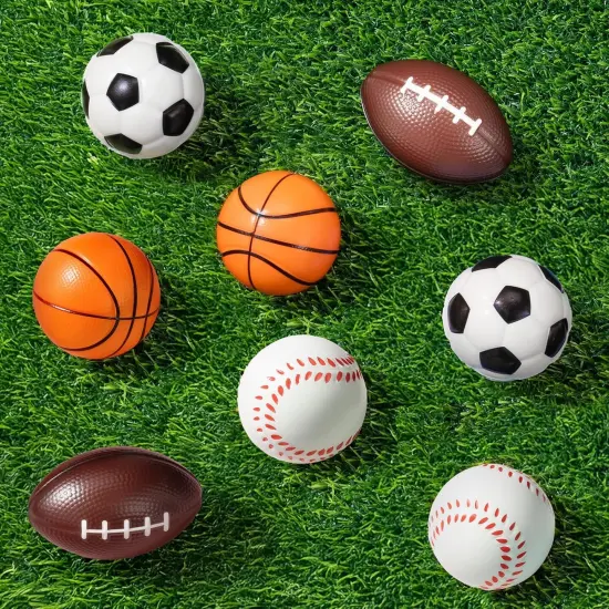 Easter Basket Stuffers for Kids Boys Girls, 24 Pack Foam Bouncy Stress Balls with Cards for Toddlers {5}