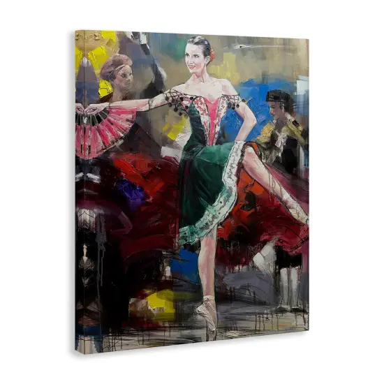 Stupell Industries Classic Ballerina on Stage Canvas Design by Lucille Lee {3}
