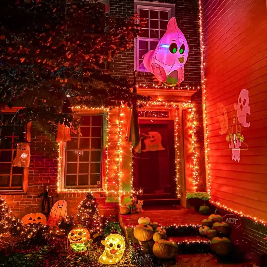 40 FT 120 LED Orange Halloween Lights {4}