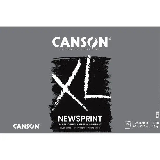 Canson XL Newsprint Pad 24"X36"-Tape Bound, 100 Sheets {1}