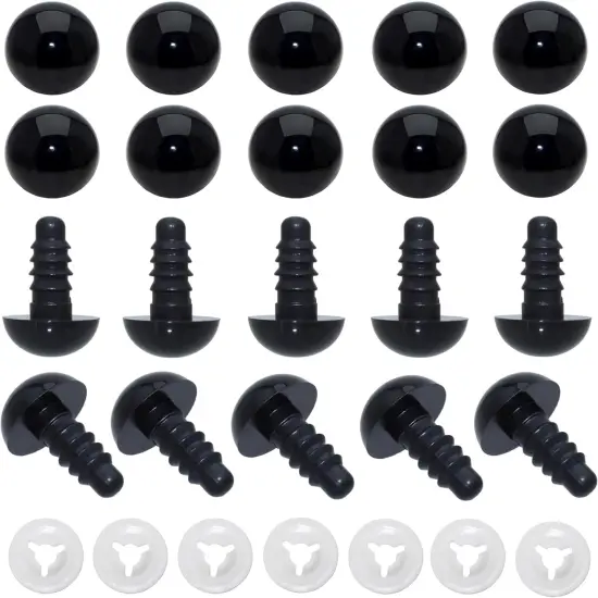 1Box(200Pcs)12mm Spiral Solid Black {1}