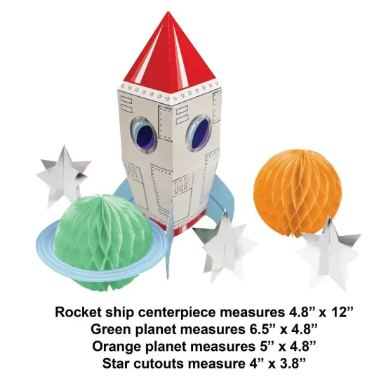 Space Adventures 3D Centerpiece (6/Pkg) {2}