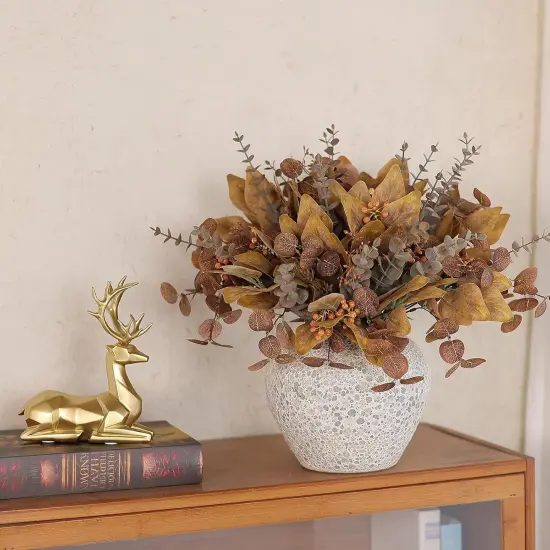 110 Pcs 5 Kinds Mixed Artificial Eucalyptus Stems for Fall {3}