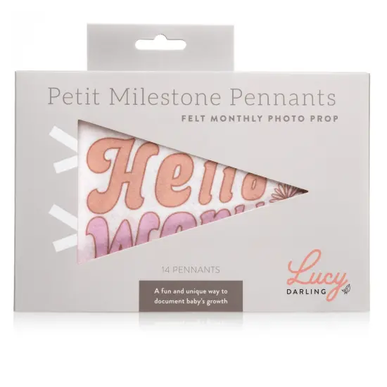 FLOWER CHILD PETIT MILESTONE PENNANTS {3}