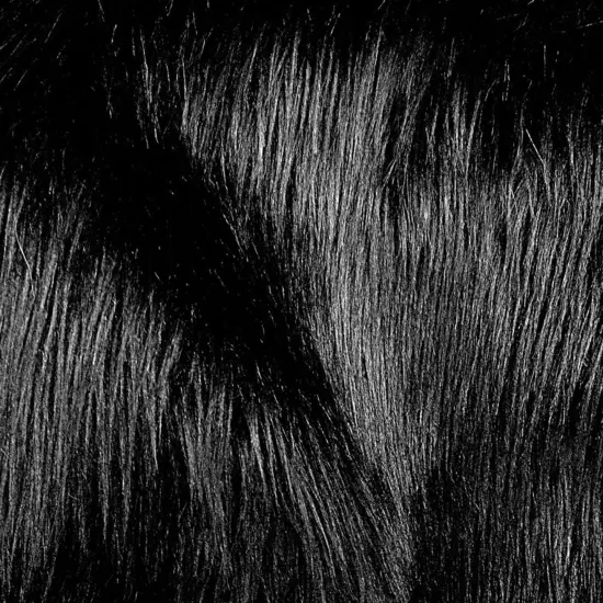 1 Yard Black Faux Fur Fabric 60 Inch Wide Luxury Shaggy Textile for Crafts & Home Styling {1}