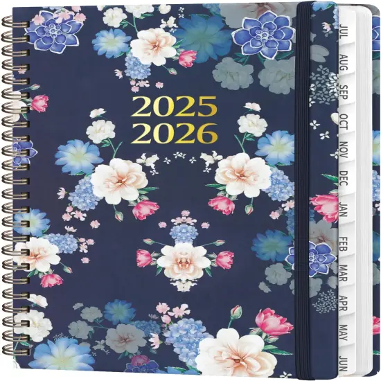 2025-2026 Academic Planner A5 (6.3" x 8.4") - Dark Blue {1}
