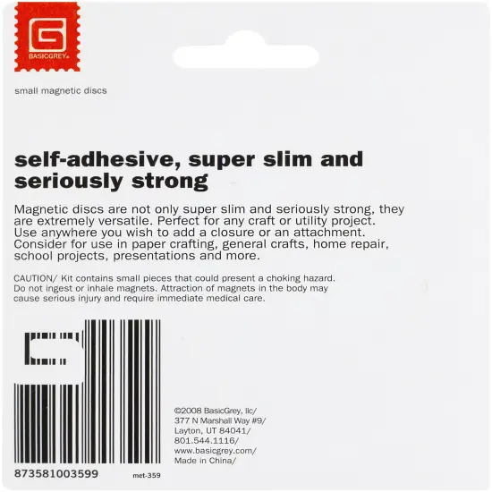 Magnetic Discs .375" 20/Pkg-1/32" Thick {2}