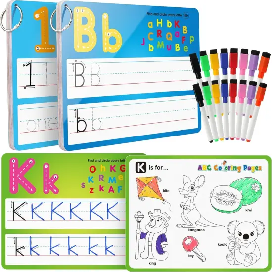 36pcs Alphabet Number Painting Coloring with Pens {1}