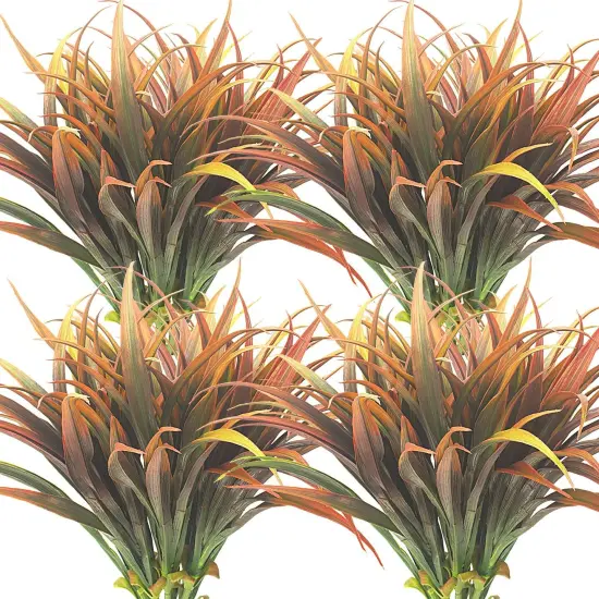 10Pcs Artificial Fall Plants - Fall Orange {1}