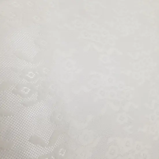 1 Yard Ivory Daisy Embroidery Mesh Tulle Net Fabric for Lingerie Bridal 54 Inches Wide {2}