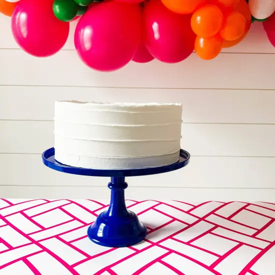 ROYAL BLUE PEDESTAL CAKE STAND {3}