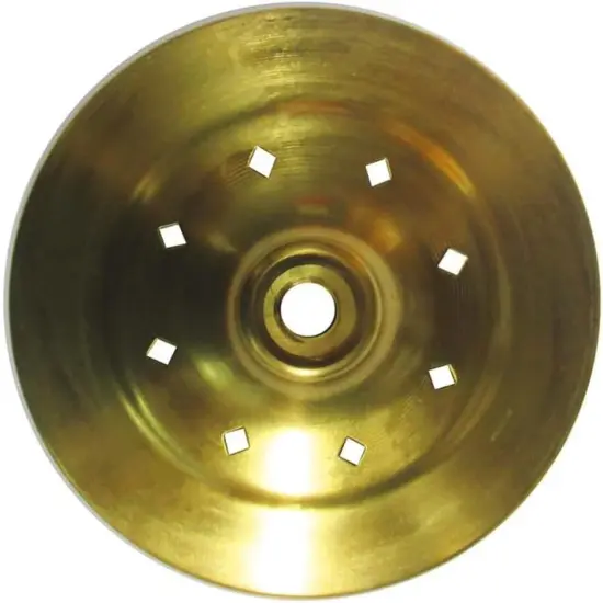 5" Round Brass Vented Vase Cap for Lamps, Crafts, and Hobbies {1}