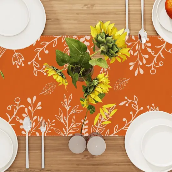Fall Table Runner 72 Inch Seasonal Autumn Thanksgiving Kitchen Dining Room {4}