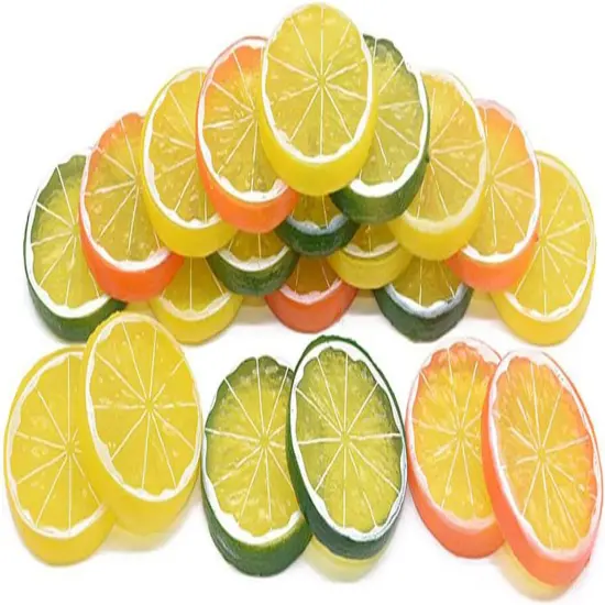 30 Pieces Simulation Lemon Slices {2}