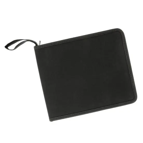 Premium Canvas Zippered Pencil Wrap Holder &ndash; 36 Compartment Portable Storage Organizer for Artist Drawing Tools, Pens, Erasers, Flat Access, Lightweight Portable Sketch Caddy {2}