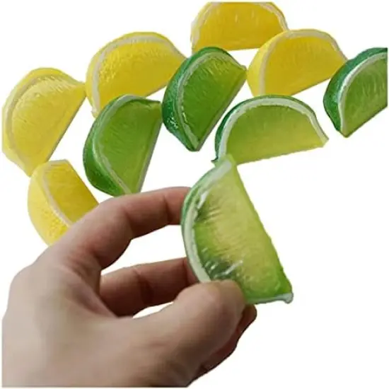 14pcs Fake Fruit - Green Lemon {4}