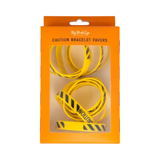 CAUTION RUBBER BRACELETS {4}