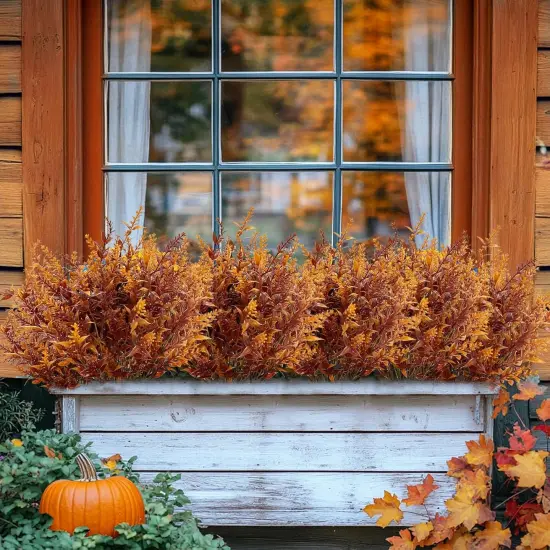 20 Bundles Artificial Fall Flowers for Outdoors Fall Decorations {5}