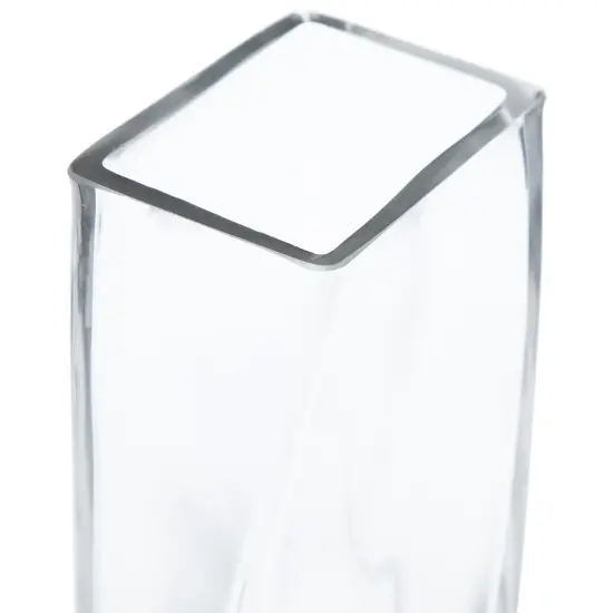 Northlight Twisted Dual Purpose Glass Candle Holder Vase - 7.75" Clear {7}