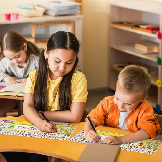 36 Pack Self Adhesive Name Tags for Classroom Alphabet Letters - Yellow {5}