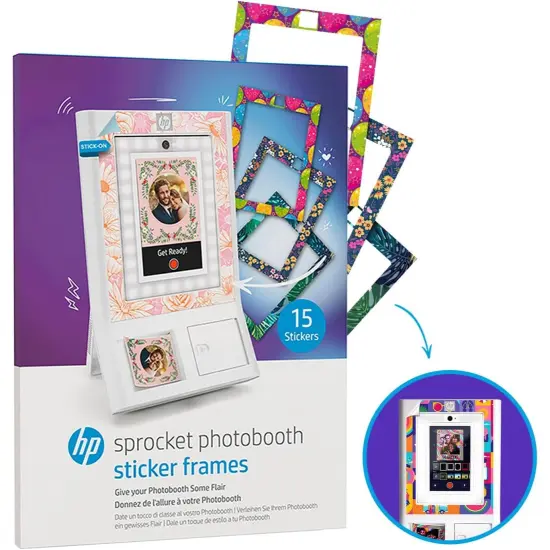 HP Decorative Stickers Frames, Custom Adhesive Frame Stickers Only for the HP Sprocket Photobooth {2}