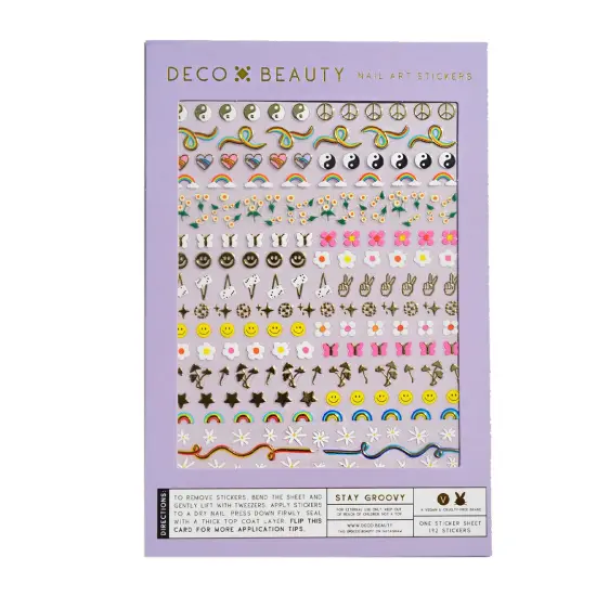 STAY GROOVY NAIL ART STICKERS {1}