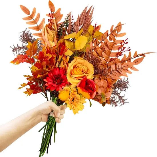 Artificial Fall Flowers Bouquets {1}