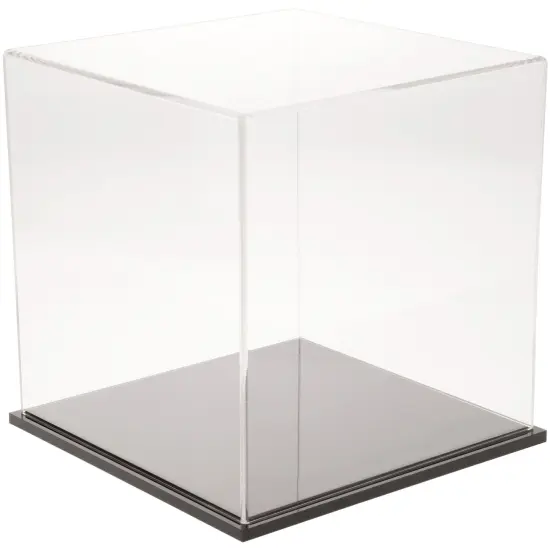 Plymor Clear Acrylic Display Case, 11" x 11" x 11" Black Base {1}