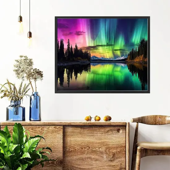 Aurora Paint by Numbers for Adults with Framed,(16x20inch) {4}