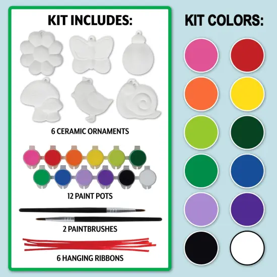 Tulip Garden Buds 6-Pc. Ornament Painting Kit {2}