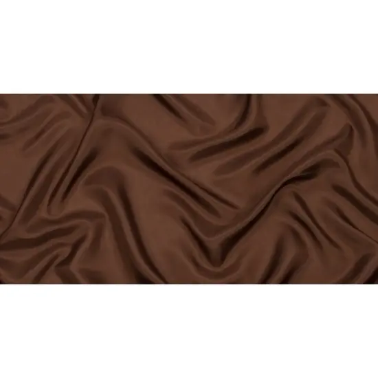 1 Yard Chocolate China Silk Habotai Silk Premium Lightweight Fabric 44 Inches Width {3}