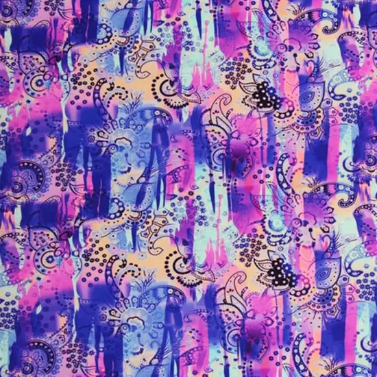 Wanderlust Paisley Printed Spandex {2}