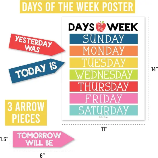 Colorful Classroom Calendar Set Bulletin Board Sets For Teachers {4}