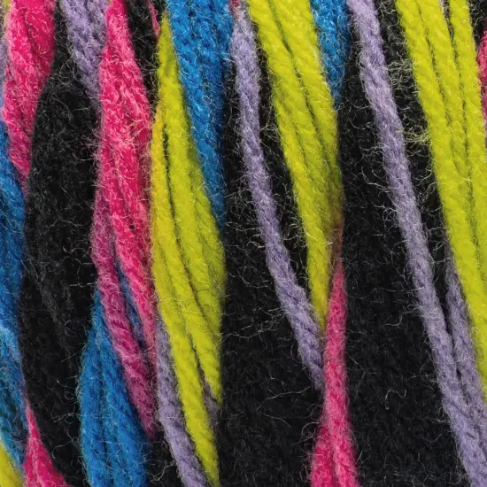 Red Heart All in One Granny Square Yarn 24 Pack-Neon Lights {5}