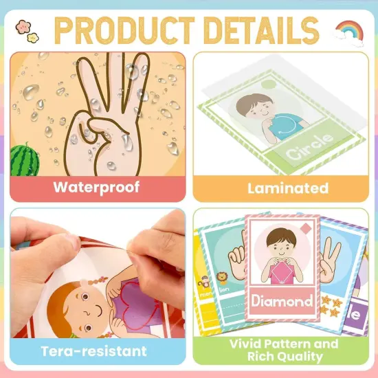 51Pcs ASL Alphabet Line Bulletin Board Set {3}