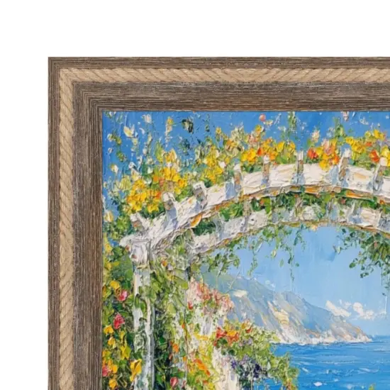 Nautical Rope Dock Boat Rustic Brown Picture Frame 22x30 frame {2}