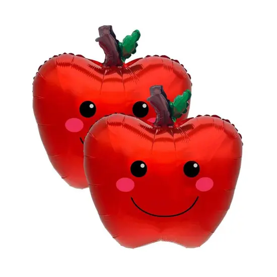 LA Balloons&reg; 19 Inch Smiling Apple Balloon {4}