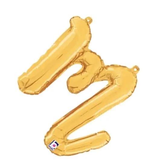 Betallic&reg; 14 inch Script Letter M Gold Air Fill Only {4}