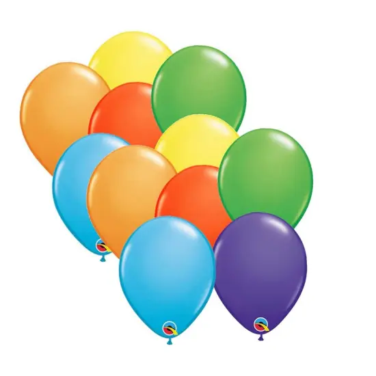 Qualatex&reg; Bright Rainbow Balloons 11 Inch 100 Pieces {4}