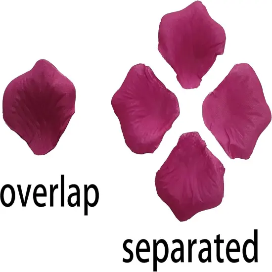 Faux Silk Rose Petals,5000 Pcs Purple Pink Rose Petals for Romantic Hight for Her Set,2.3''Fake Flower Pedals for Wedding Valentine's Day Decorations {3}