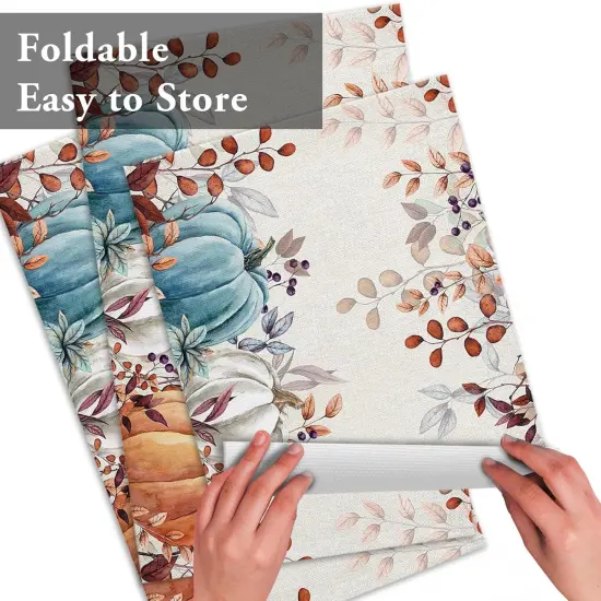 Set of 4 Fall Thanksgiving Placemats - 18x12 Inch {5}