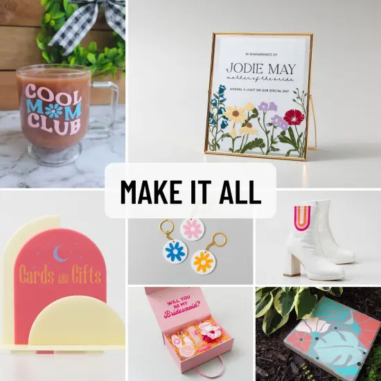 Cricut Premium Vinyl Rolls and Transfer Tape Bundle, Lover, 6 Count {2}