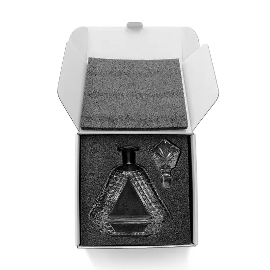 Makerflo Customizable Decanter with Airtight Stopper 22 oz (Case of 6) | Liquor Decanter Bottle for Wine, Scotch, Bar, Ideal for DIY Personalization - Laser Engraving, UV DTF, Vinyl, Epoxy, Individually Wrapped {3}